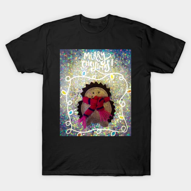 Christmas Hedgehog No. 1 T-Shirt by asanaworld